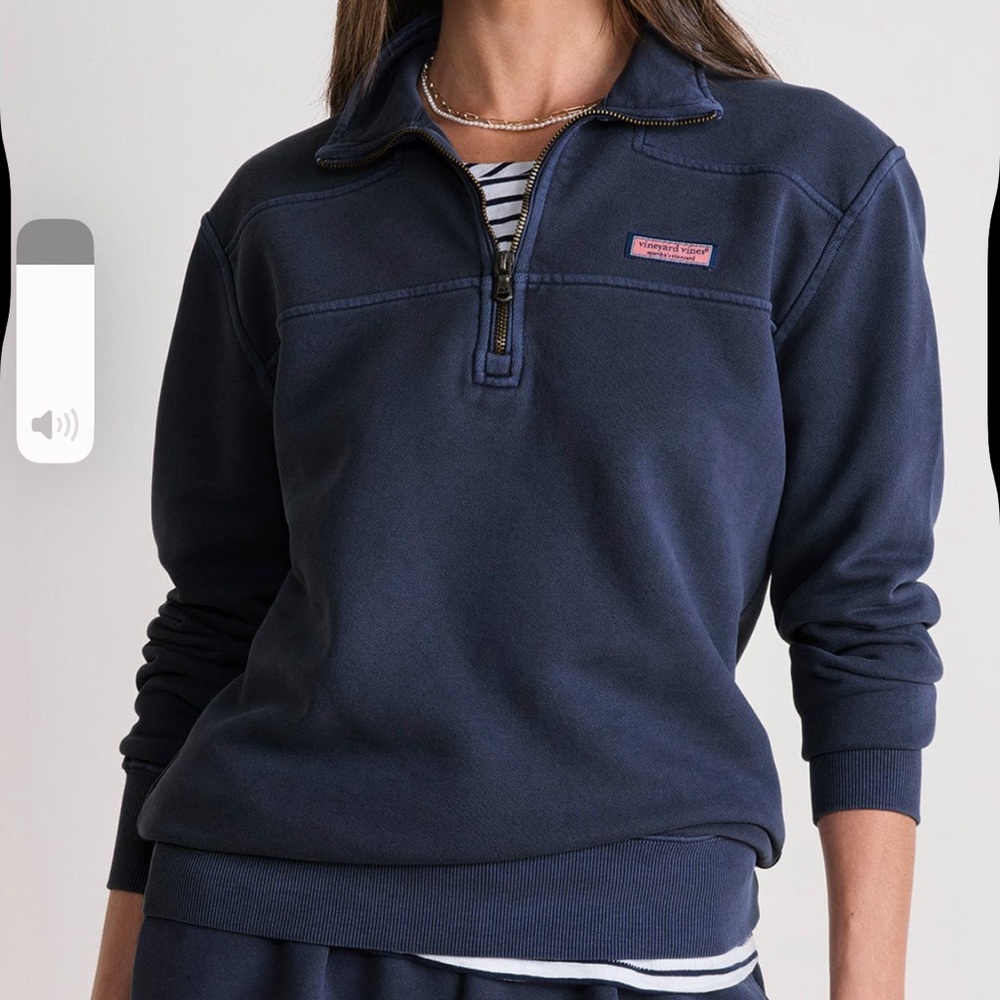 Vineyard Vines Navy Shep Half-Zip Pullover